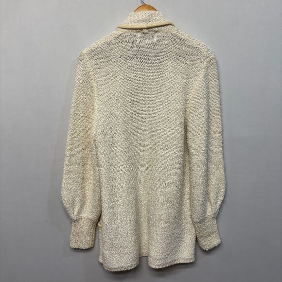 Vintage Sideffects Open Front Cardigan Sweater Size Medium Acrylic C064 -17 - Picture 11 of 14